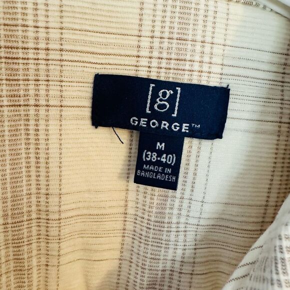 George White and Brown Casual Button Down Shirt - Picture 6 of 7